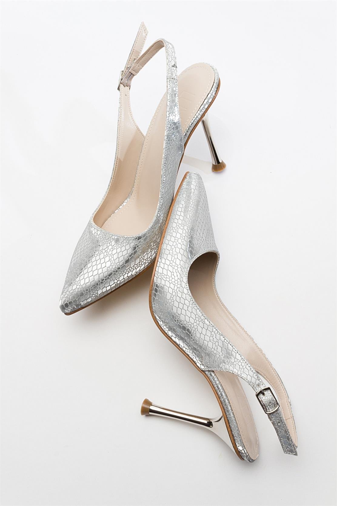 Orfo - Silver High Heel Shoe (Women)