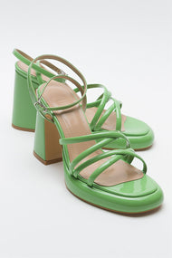Oppe - Green Patent Platform Heel Shoe (Women)