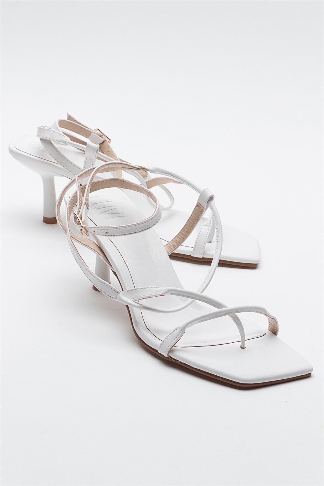 Mias - White Heeled Sandal (Women)