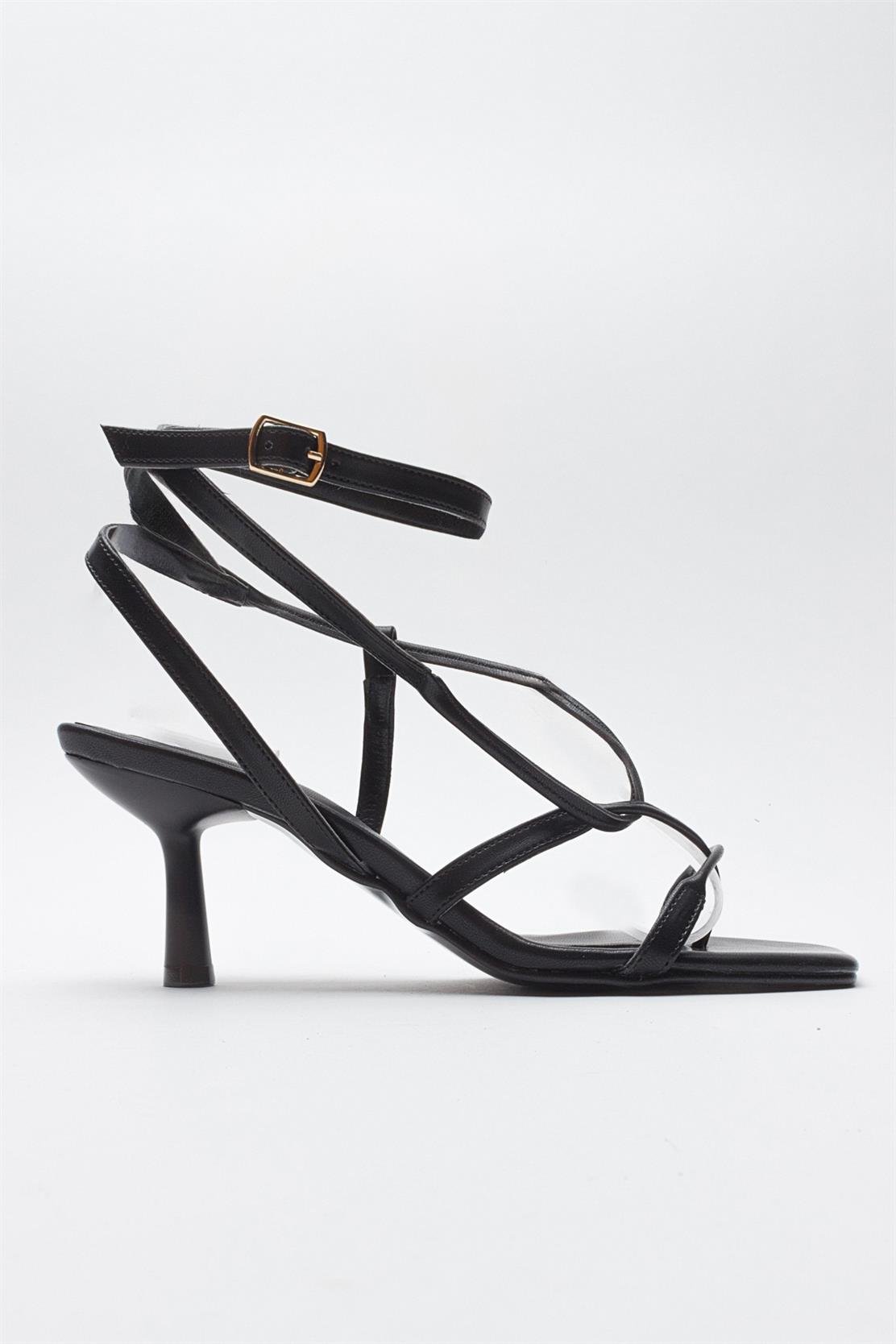 Mias - Black Heeled Sandal (Women)