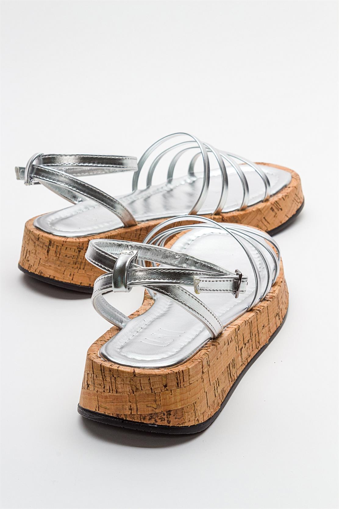 Angela - Metallic Silver Sandal (Women)