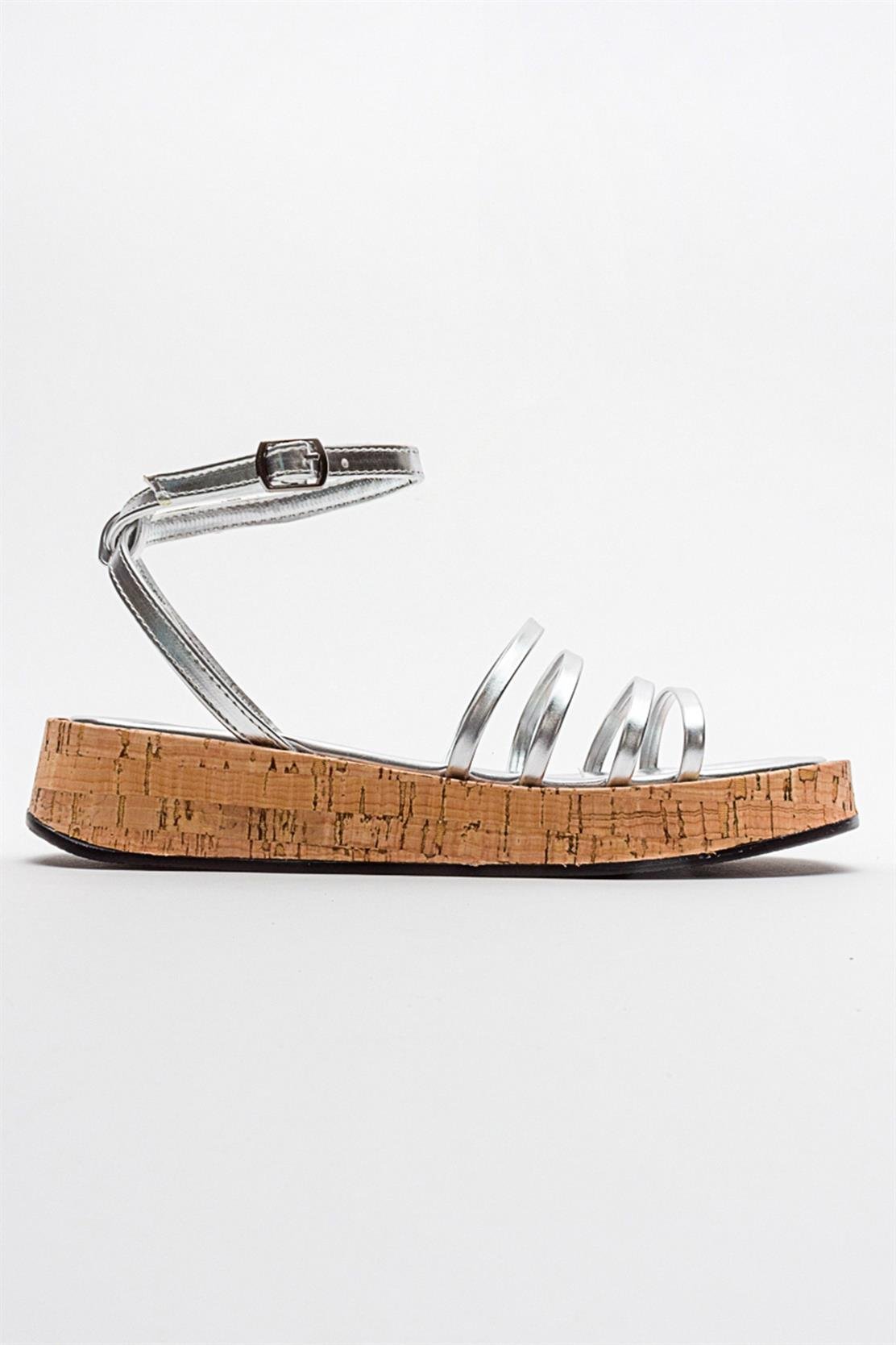 Angela - Metallic Silver Sandal (Women)