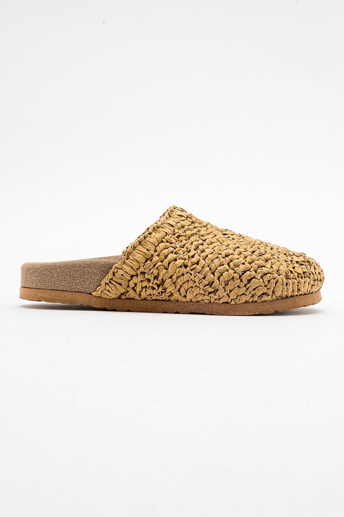 LOOP Light Beige Woven Slide Sandal (Women)