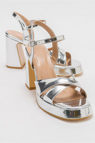 Lello - Silver Platform Heel Shoe (Women)