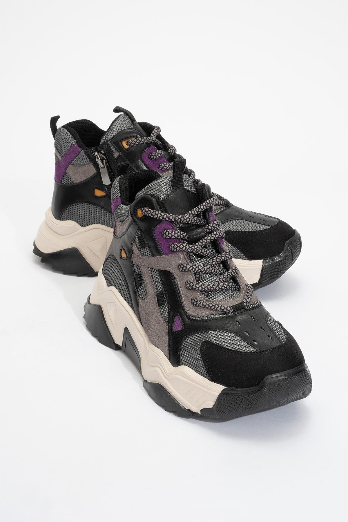 Lowel Black-Purple Sneaker Boot (Women)