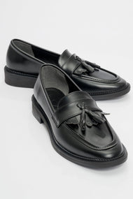 Lily - Black Matte Patent Loafer (Women)