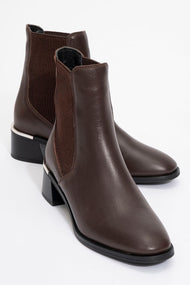 Neiva - Cognac Genuine Leather Chelsea Boot (Women)