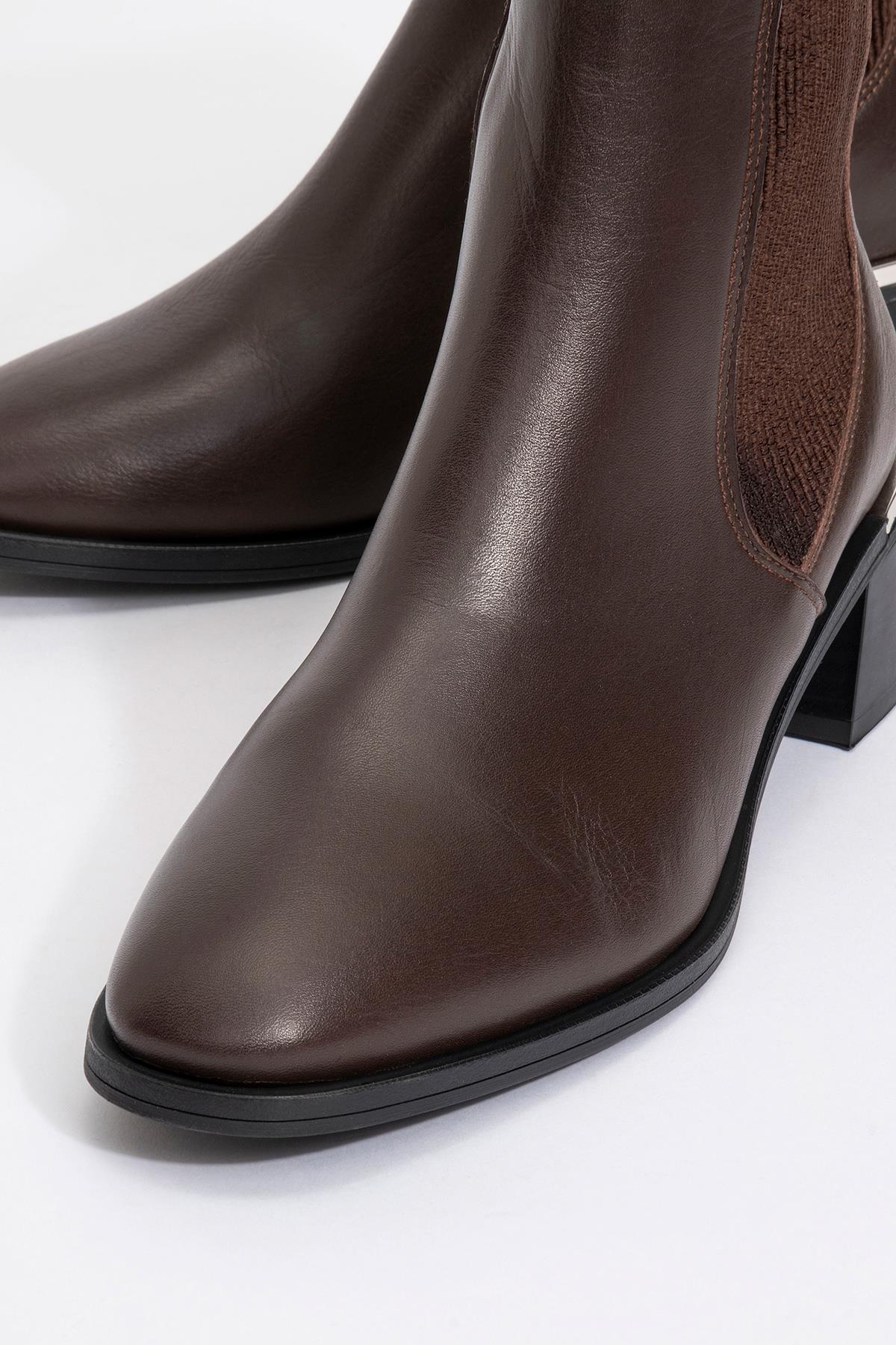Neiva - Cognac Genuine Leather Chelsea Boot (Women)