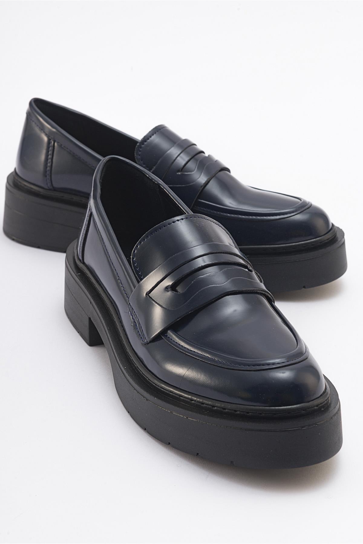 Nonte - Navy Suede Loafer (Women)