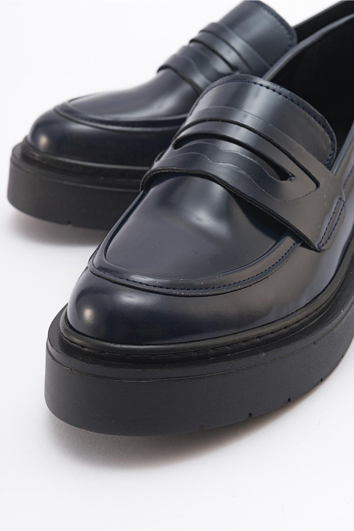Nonte - Navy Suede Loafer (Women)
