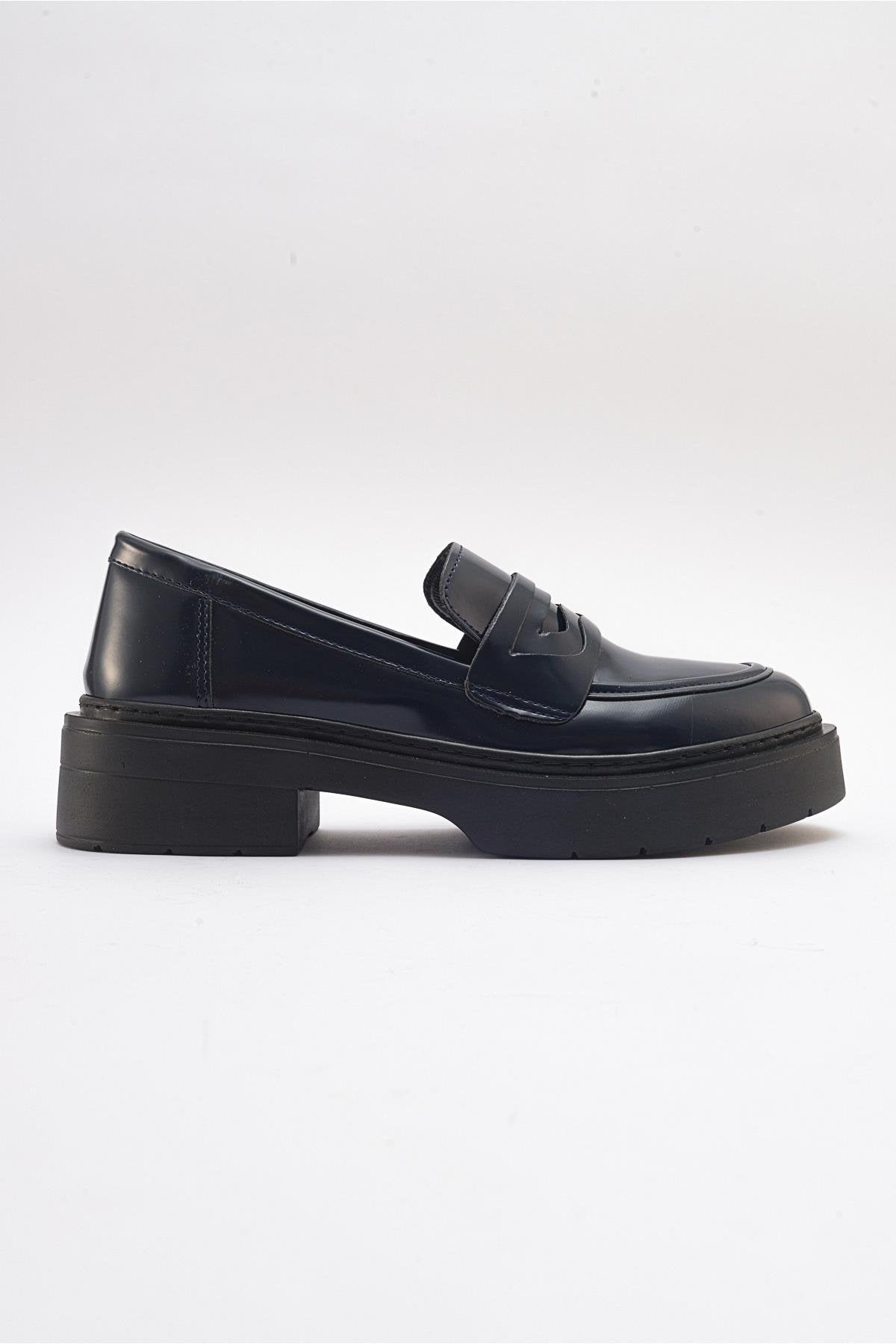 Nonte - Navy Suede Loafer (Women)