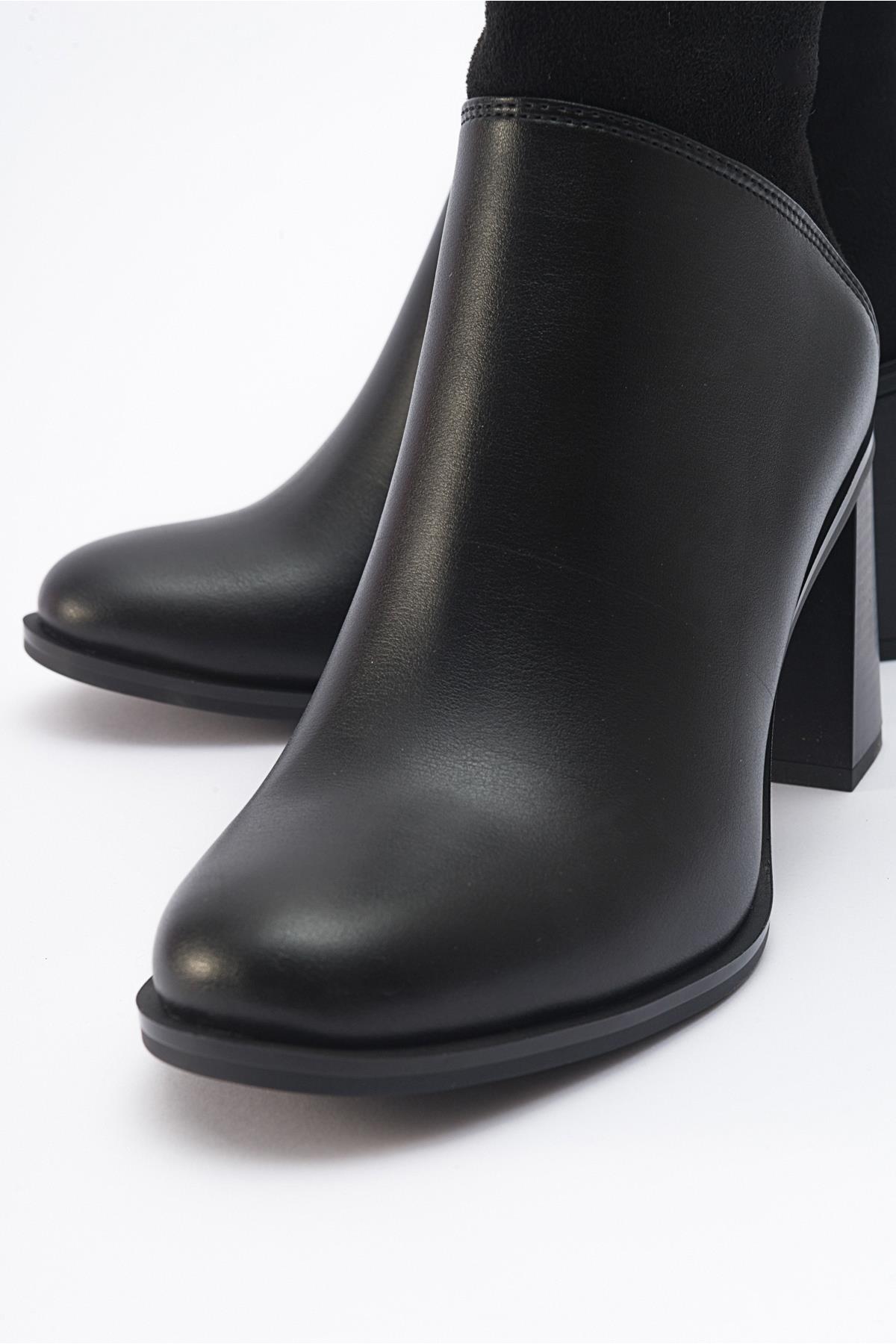 Ropa - Black Heeled Boot (Women)