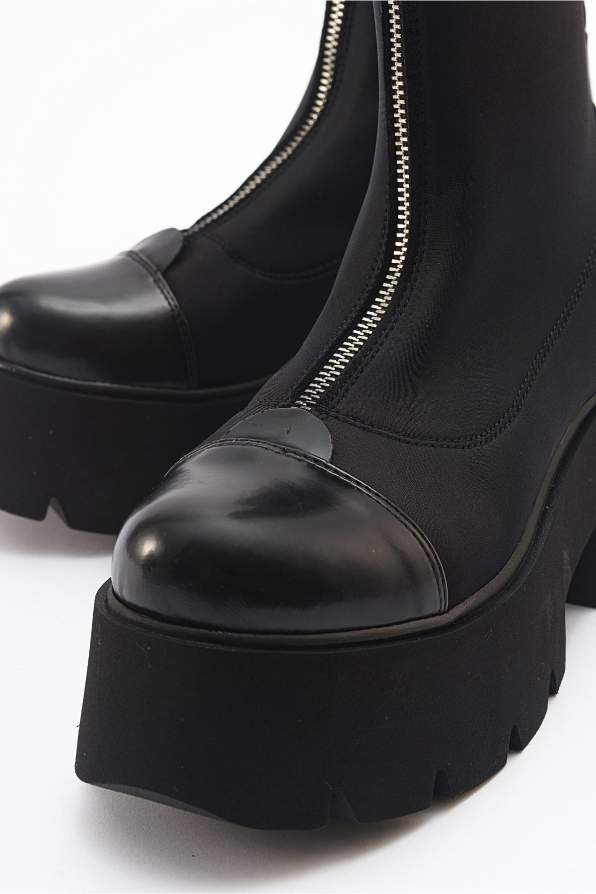 Bray Black Patent Chunky Boot (Women)