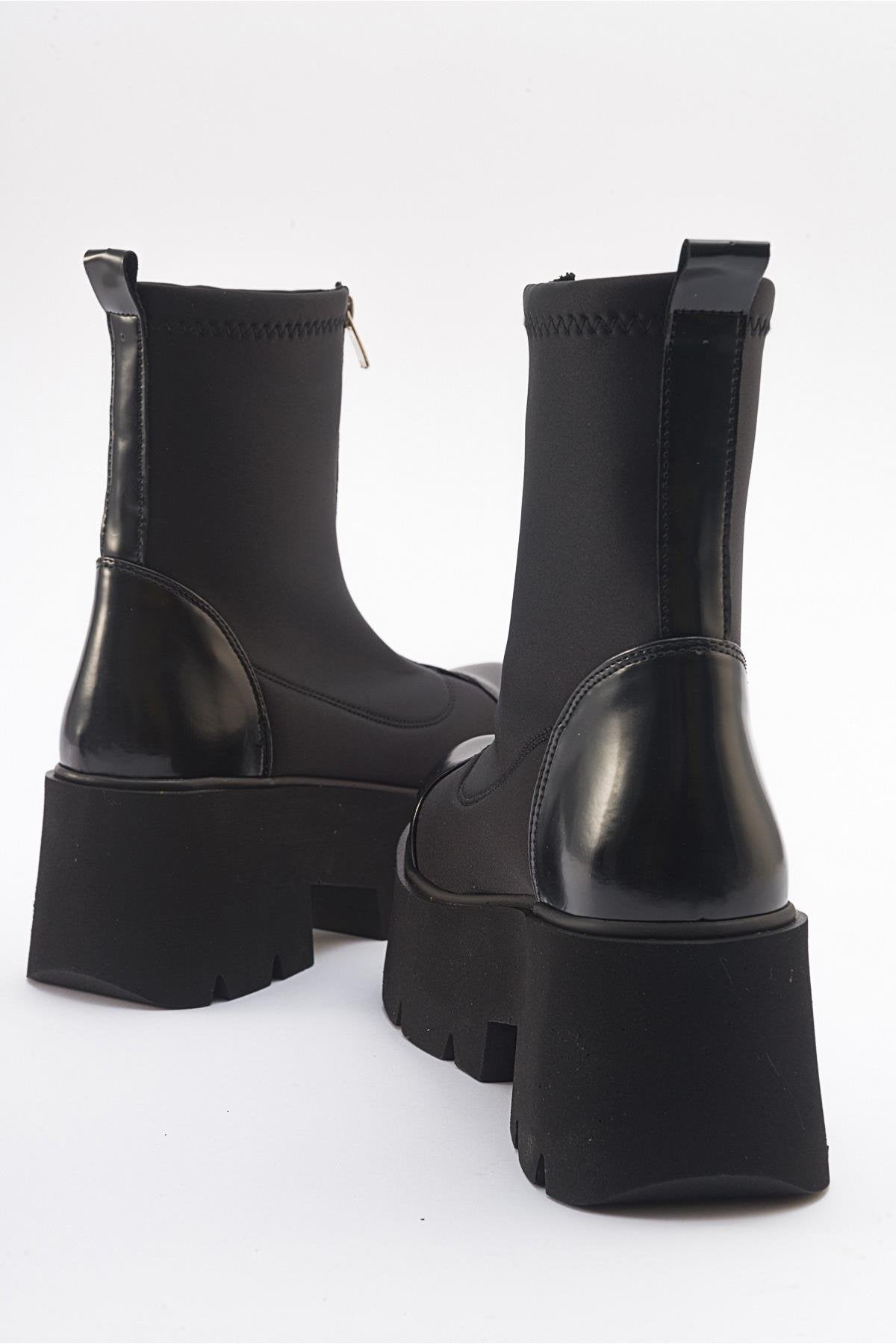 Bray Black Patent Chunky Boot (Women)