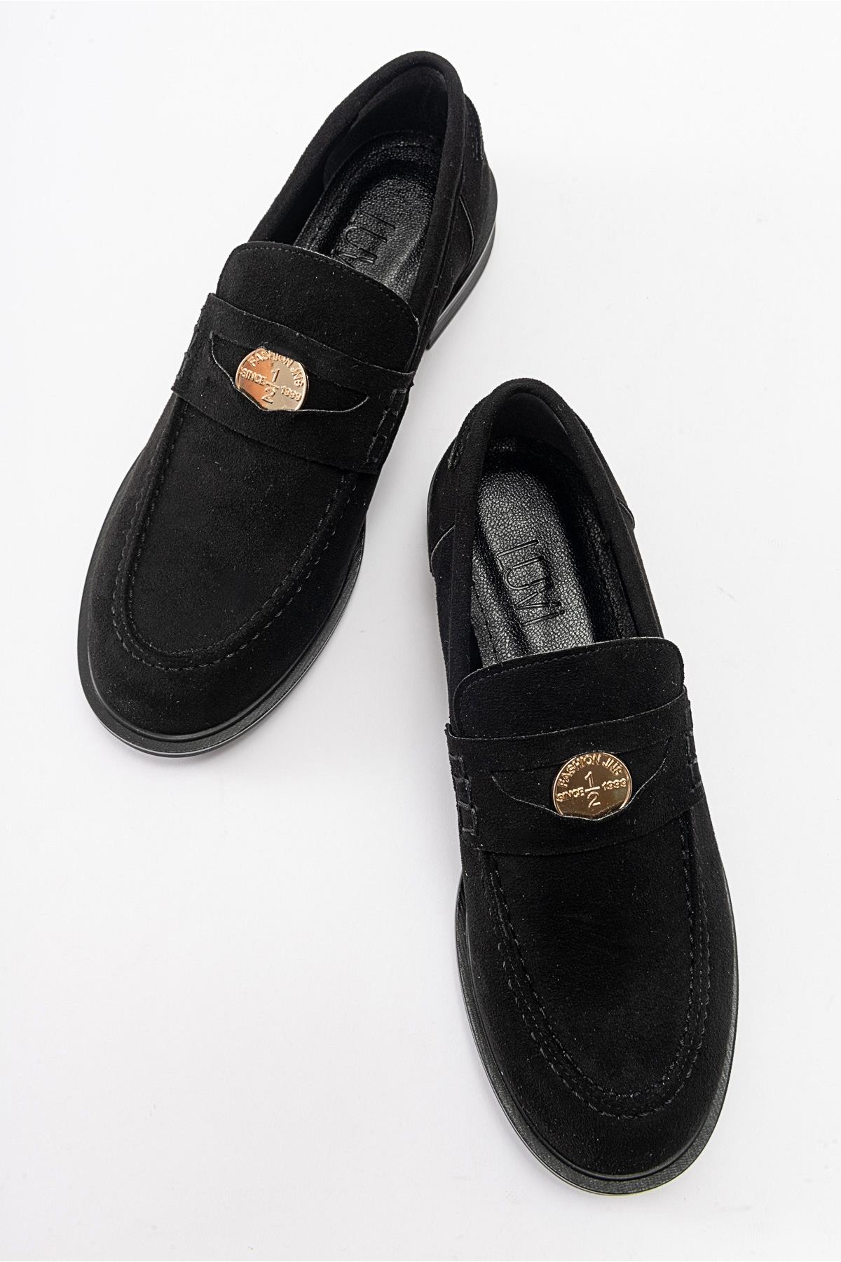 Bloss - Black Suede Loafer (Women)