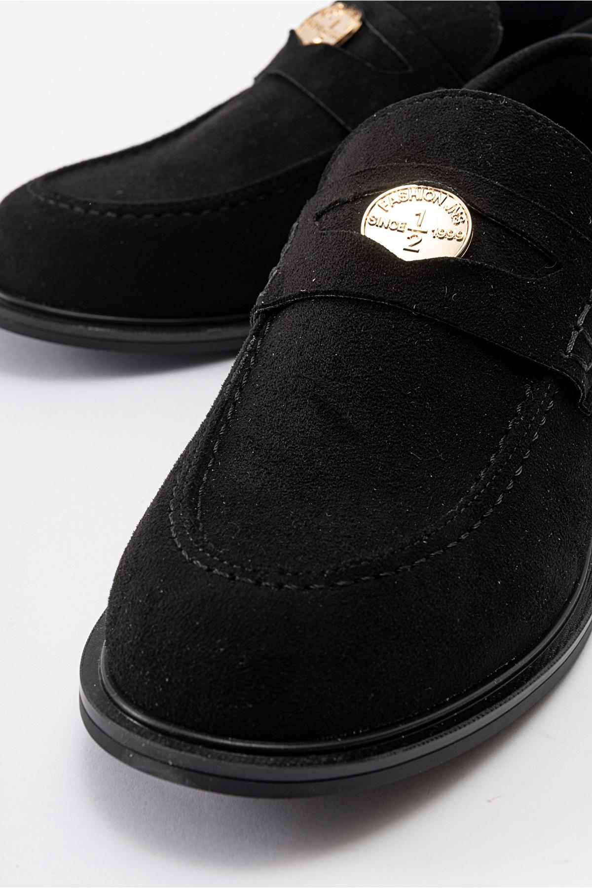Bloss - Black Suede Loafer (Women)