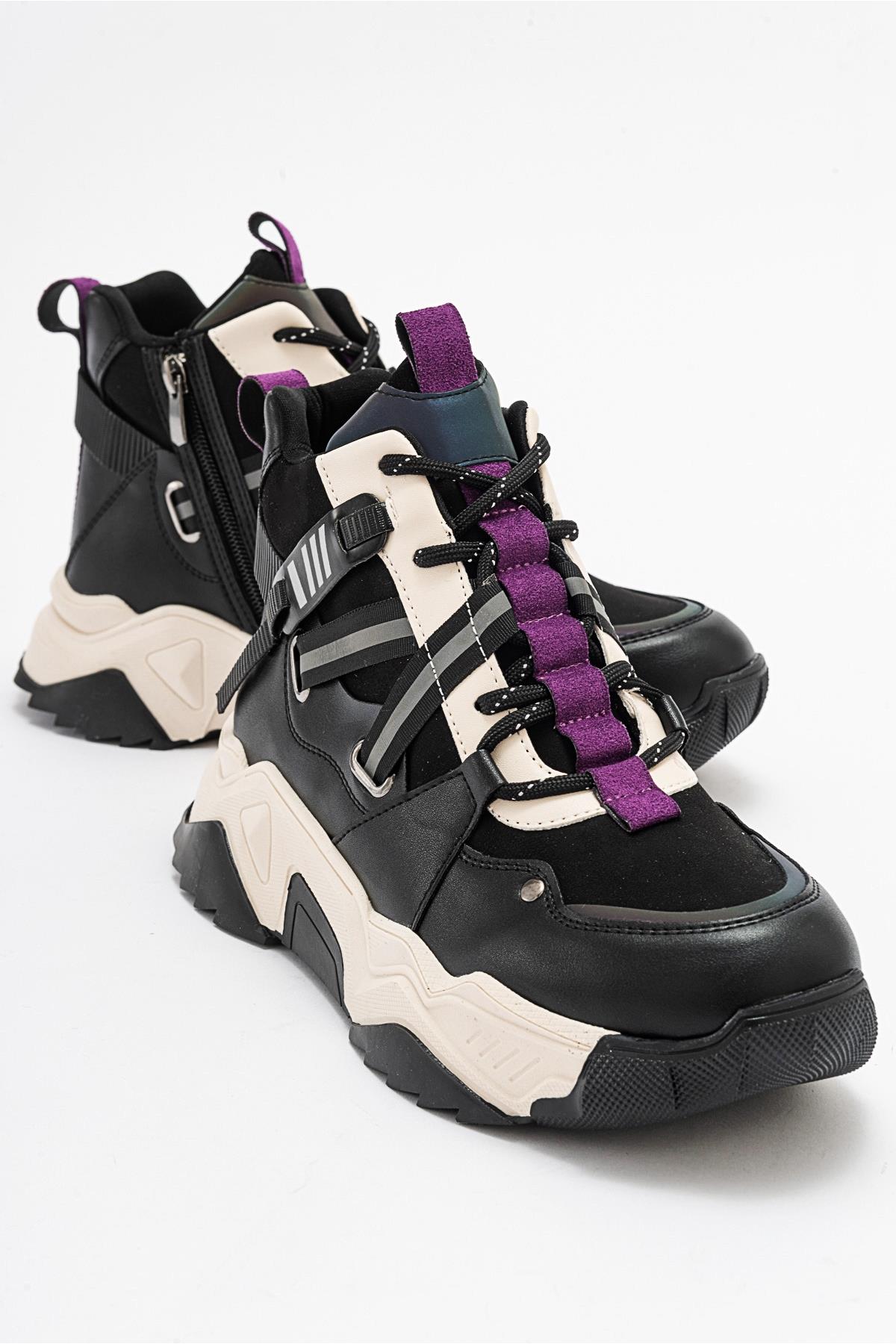 Clara - Black Purple Sport Boot (Women)