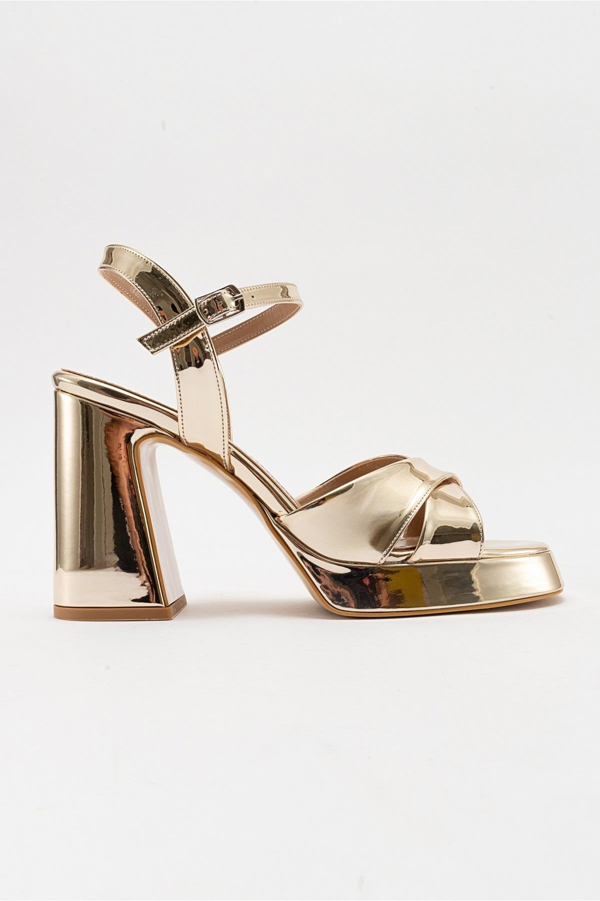 Lello - Gold Platform Heel Shoe (Women)