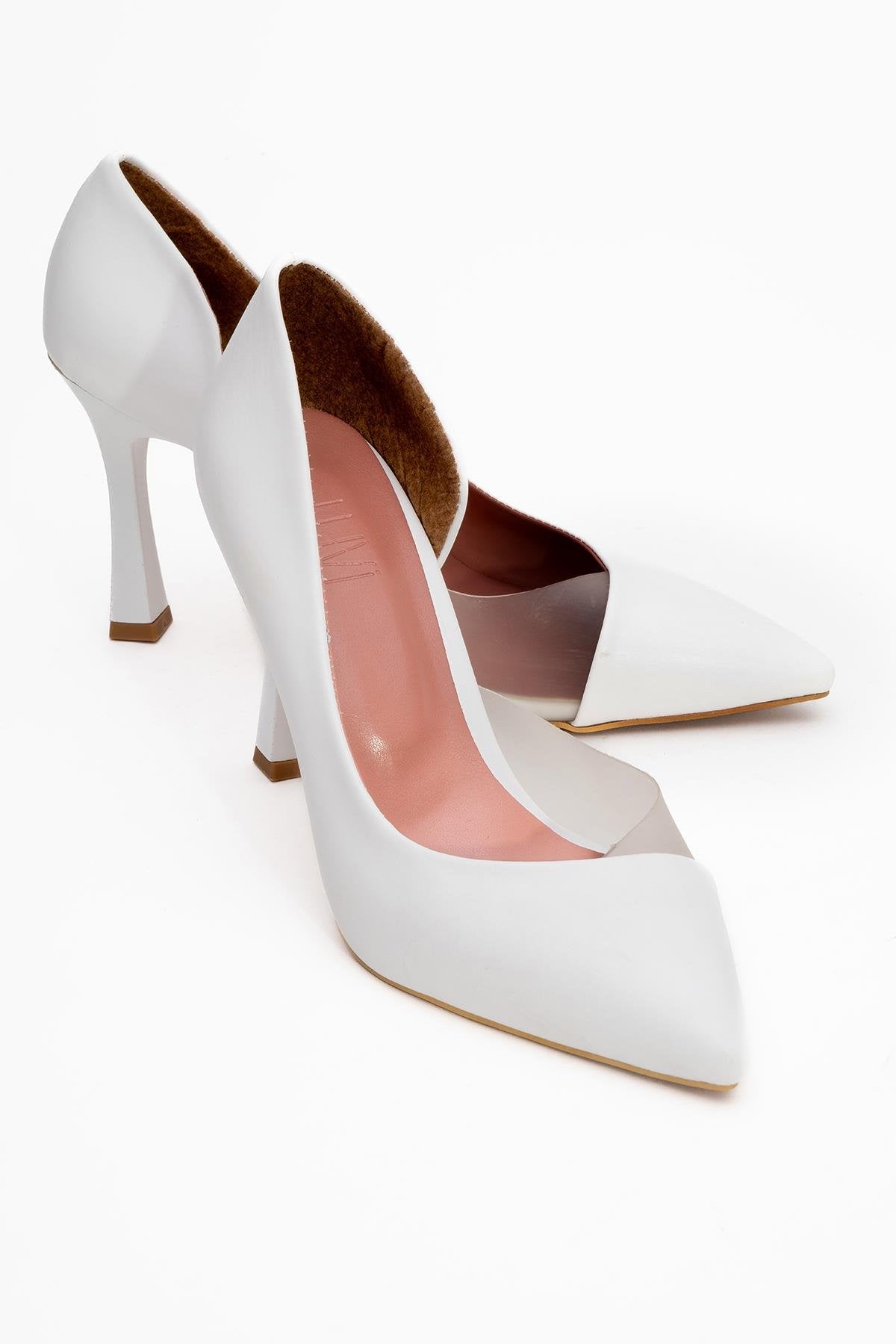 Ursula - White Heeled Shoe (Women)