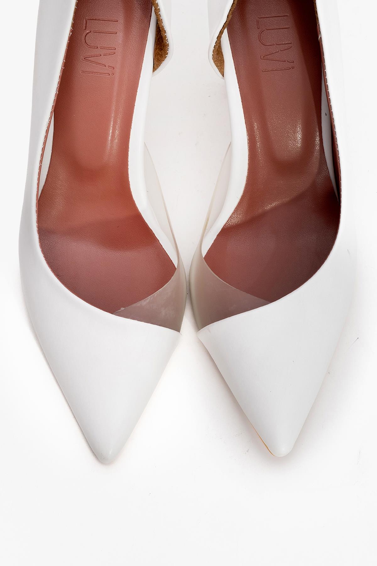 Ursula - White Heeled Shoe (Women)