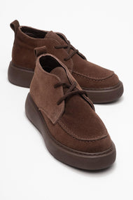 Lilya - Taupe Genuine Leather Chukka Boot (Women)