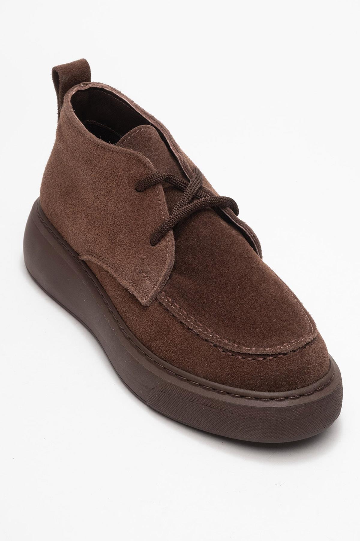 Lilya - Taupe Genuine Leather Chukka Boot (Women)