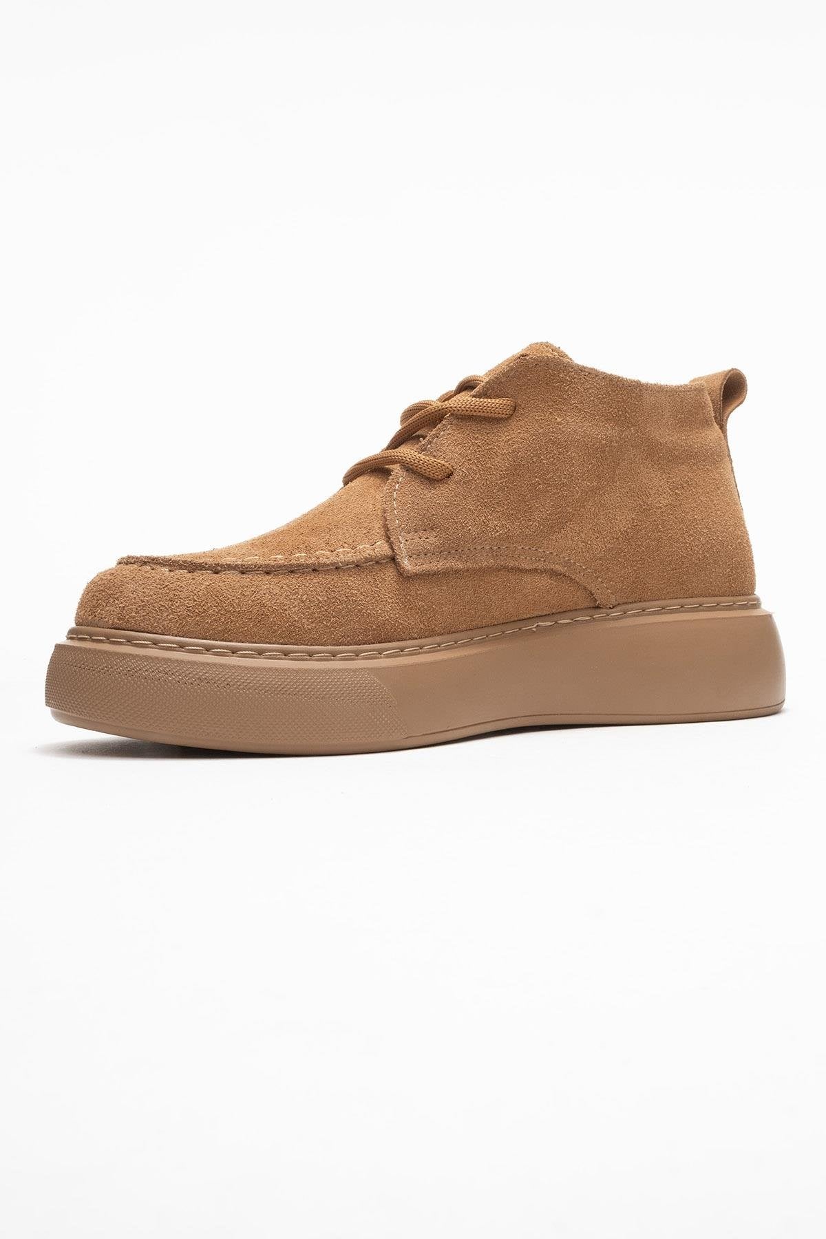 Lilya - Taupe Genuine Suede Leather Chukka Boot (Women)