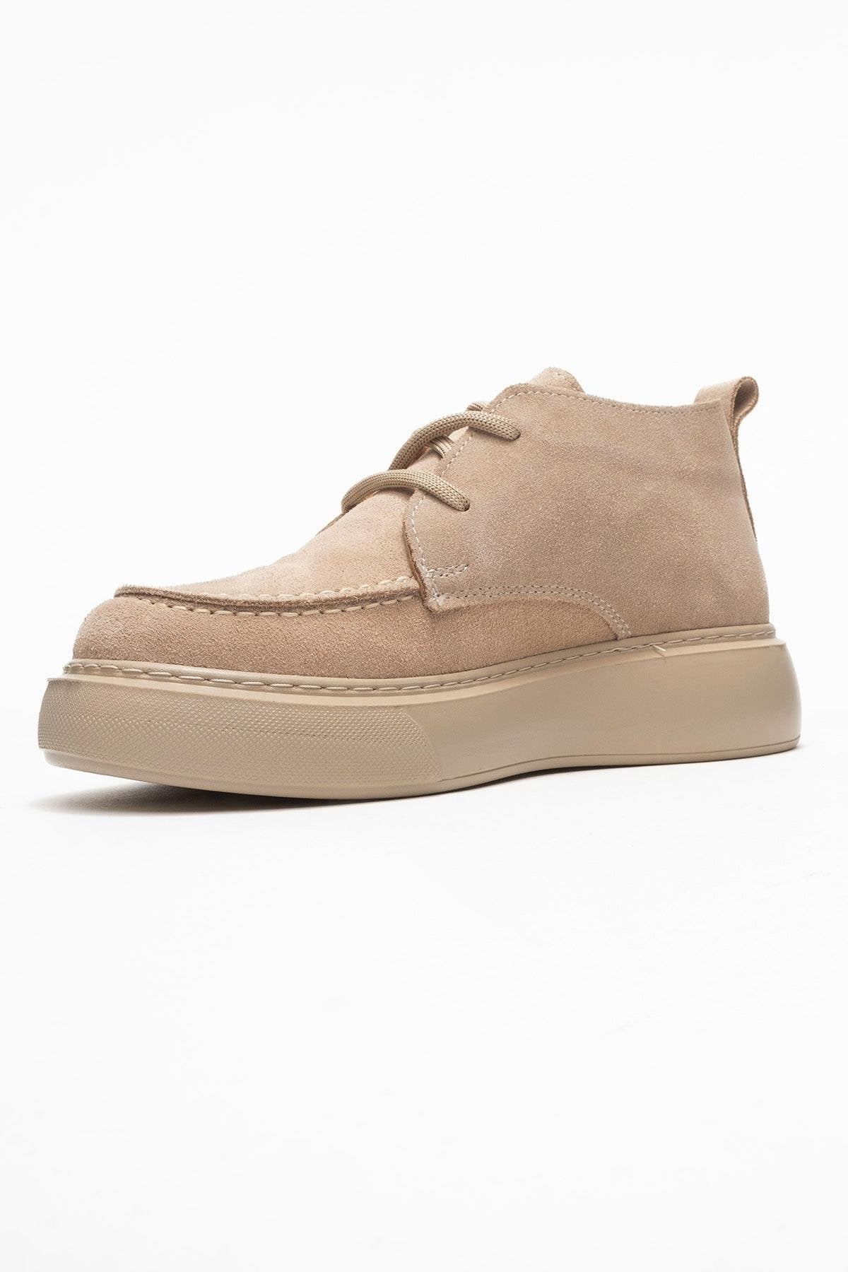 Lilya - Taupe Genuine Suede Leather Chukka Boot (Women)