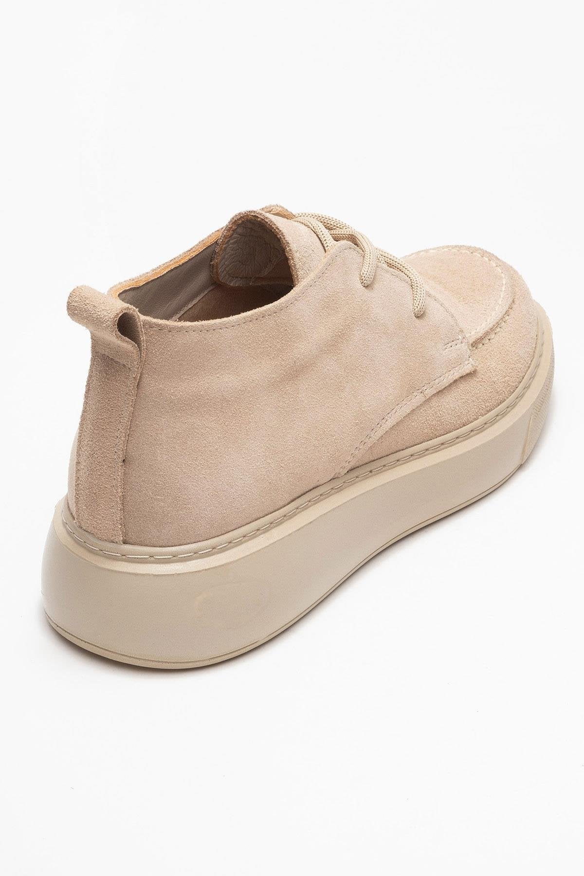 Lilya - Taupe Genuine Suede Leather Chukka Boot (Women)