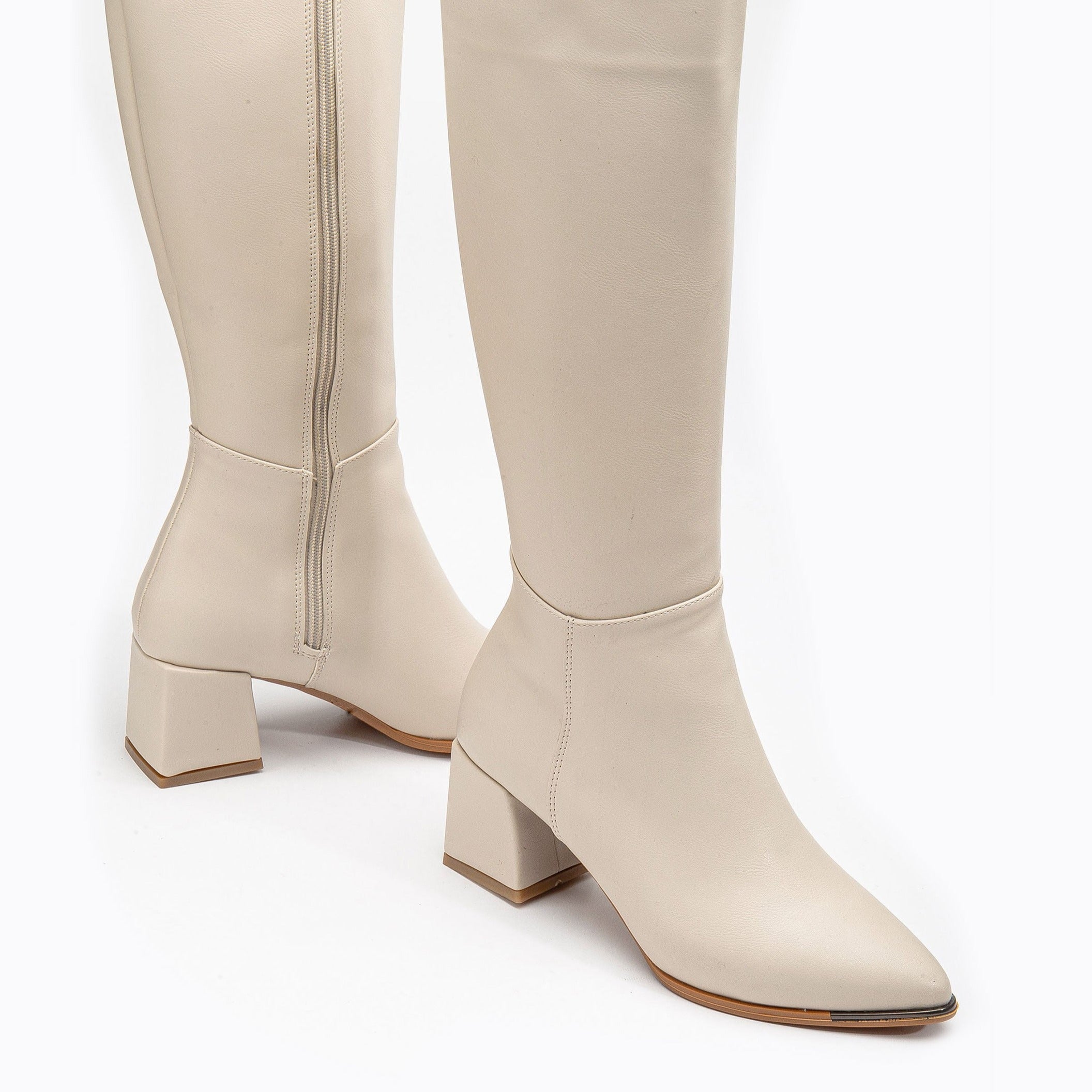 Lizette - Beige Boots
