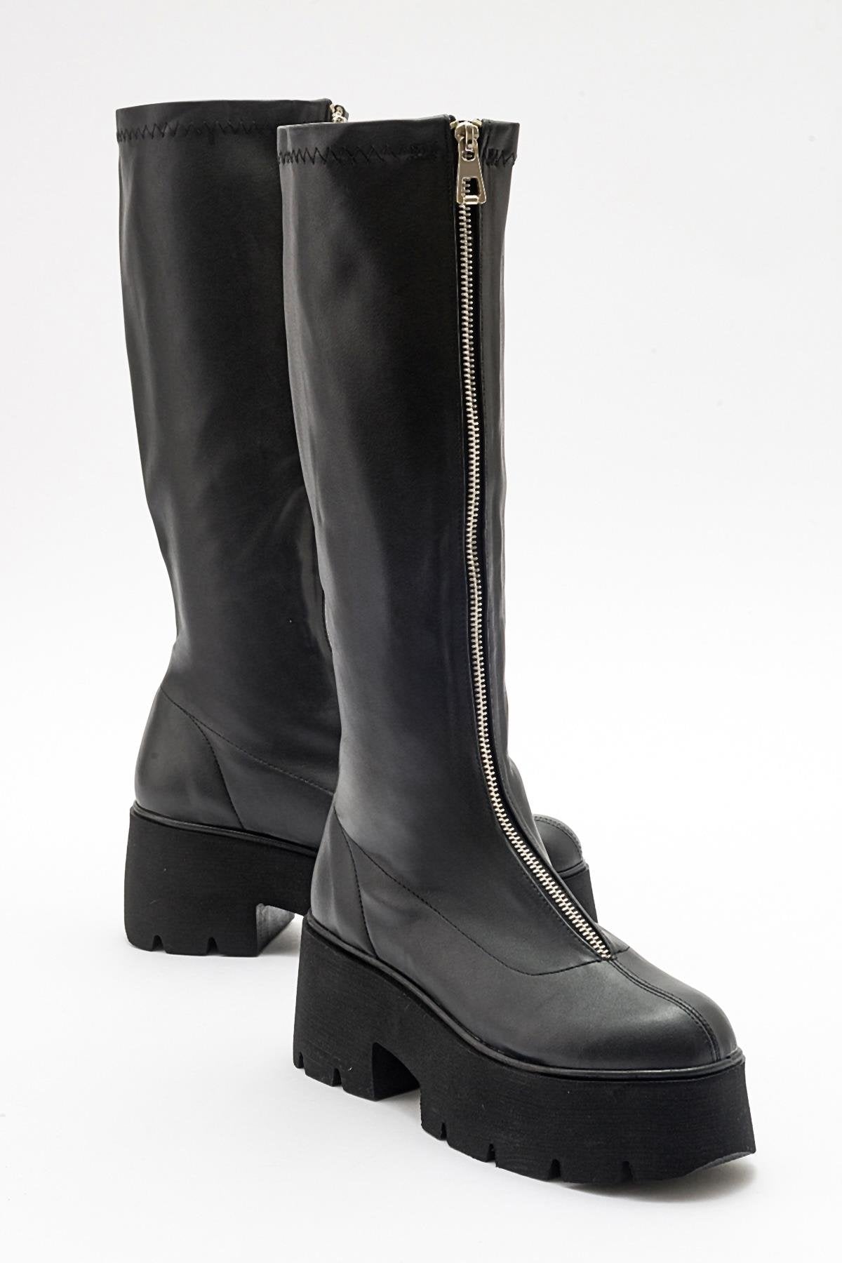Amaronte - Black Stretch Thick Sole Boot (Women)