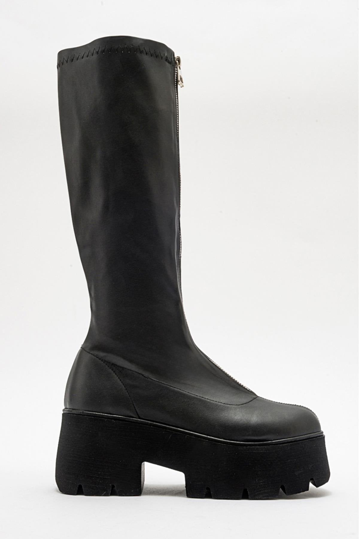Amaronte - Black Stretch Thick Sole Boot (Women)