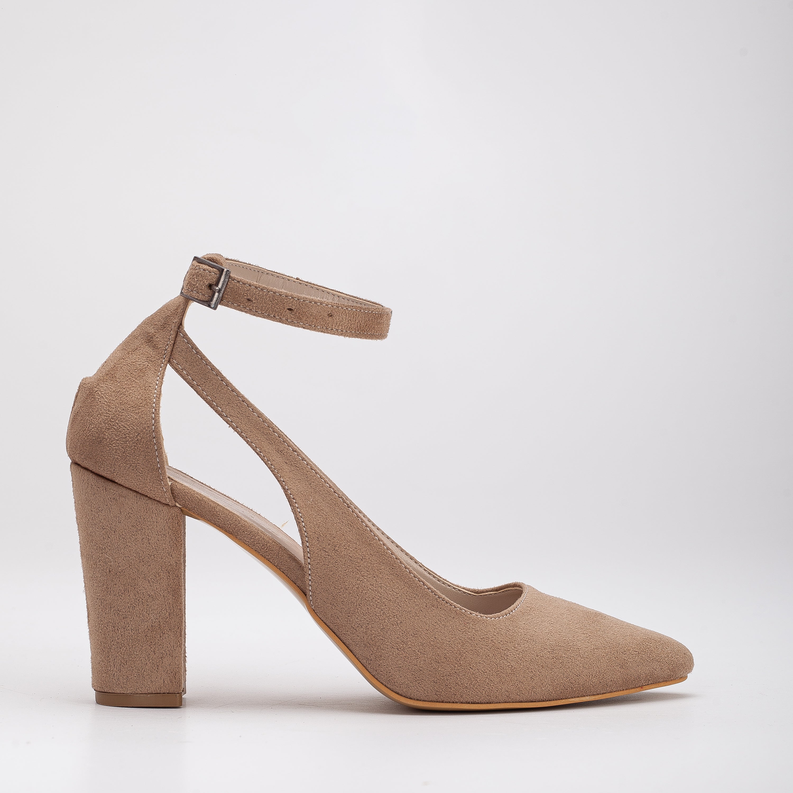 Colette - Beige Suede Bridal Shoes