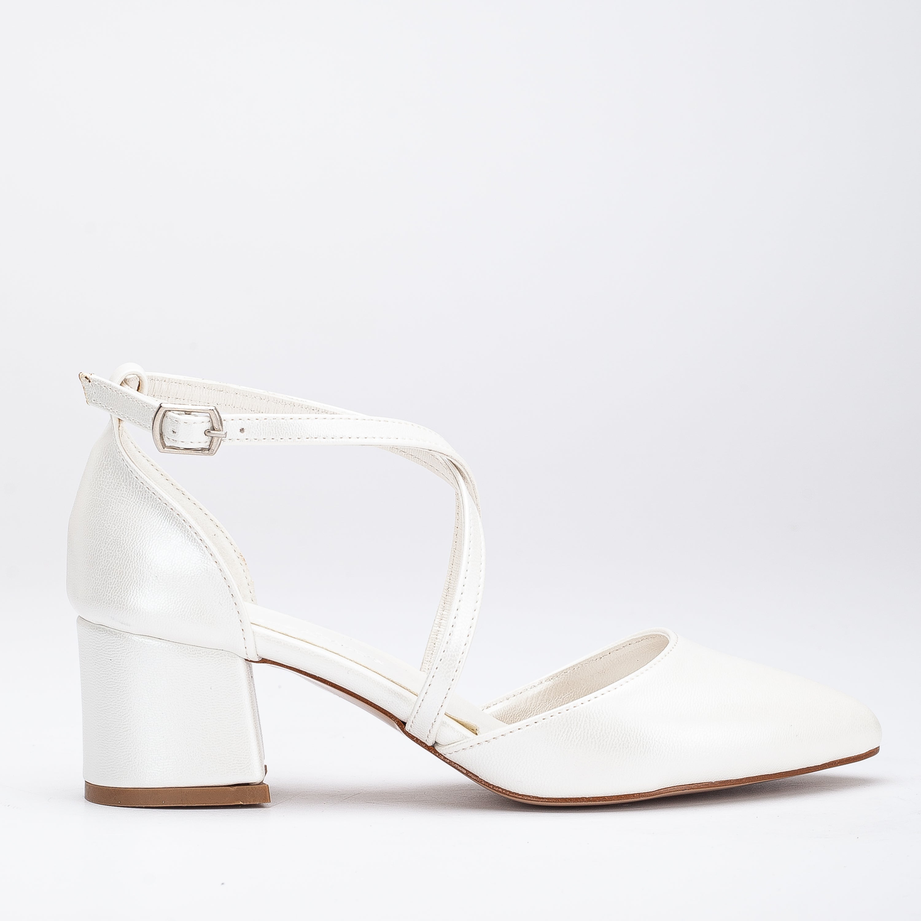 Dolly - Ivory Bridal Low Heels