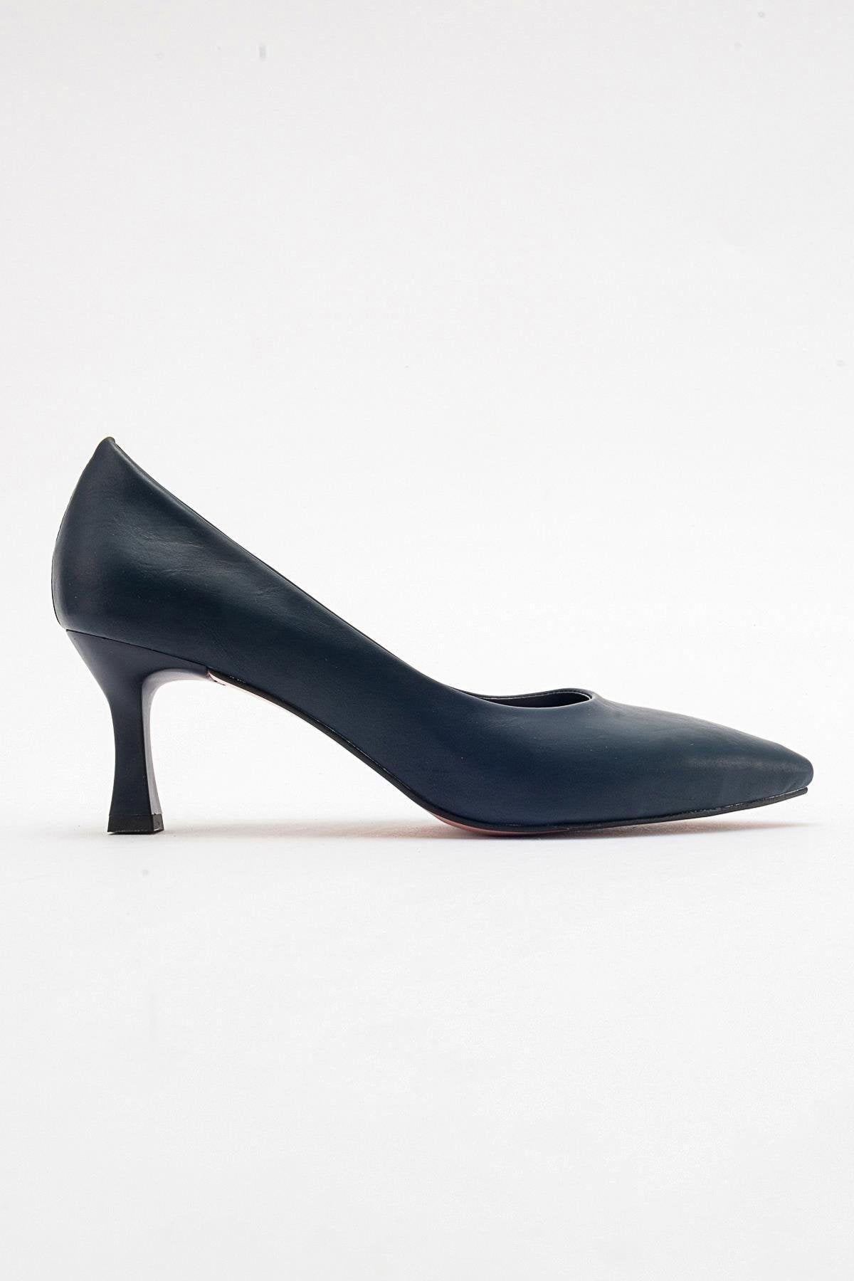 Pedra - Navy Heeled Shoe (Women)