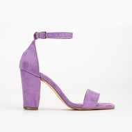 Jess - Purple Suede Sandals