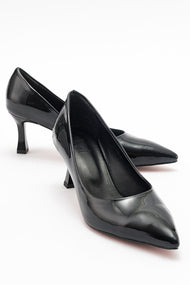 Pedra - Black Heeled Shoe (Women)