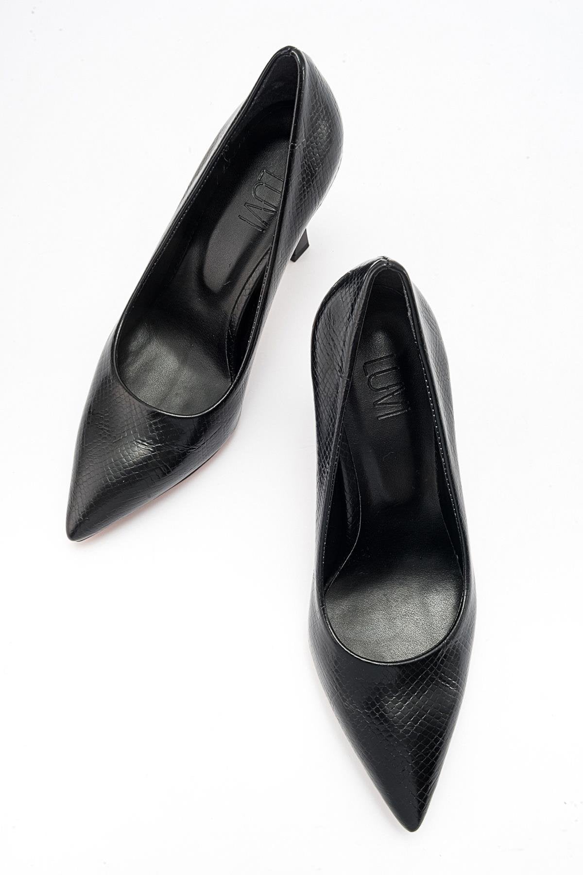 Forest Black Pointed Toe Pump (Women)