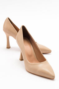 Forest Beige Cilt Pointed Toe Pump (Women)