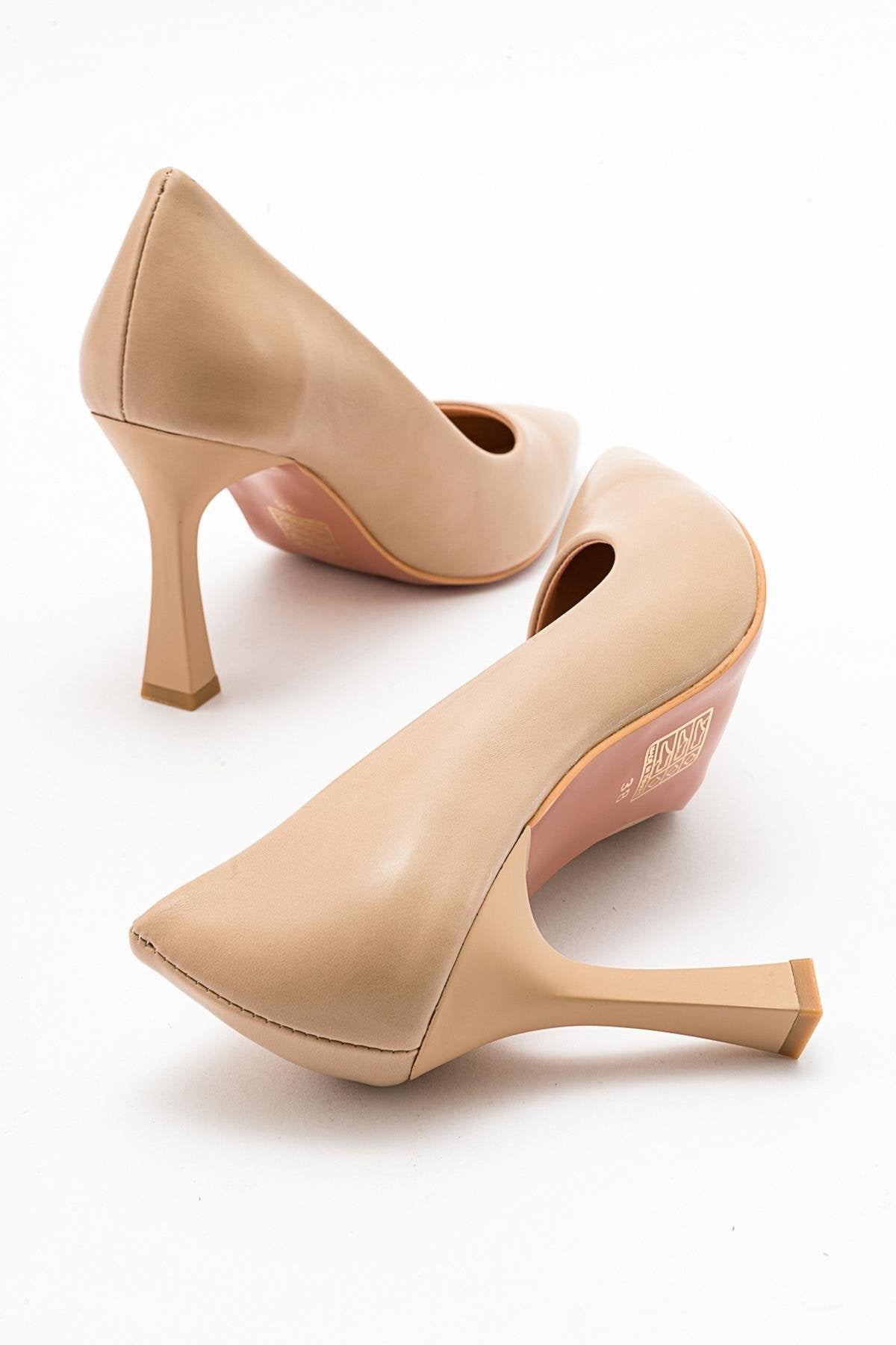 Forest Beige Cilt Pointed Toe Pump (Women)