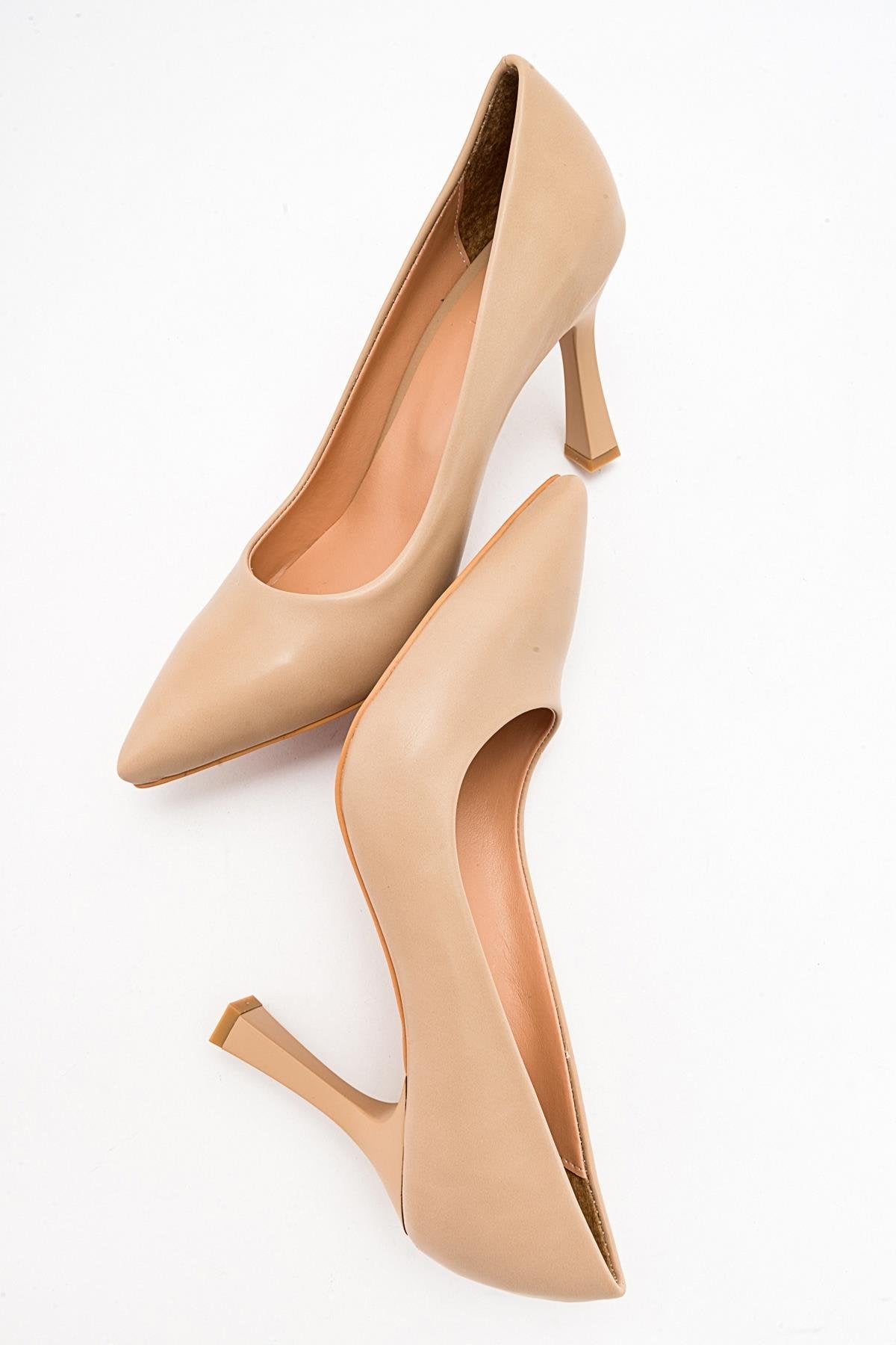 Forest Beige Cilt Pointed Toe Pump (Women)