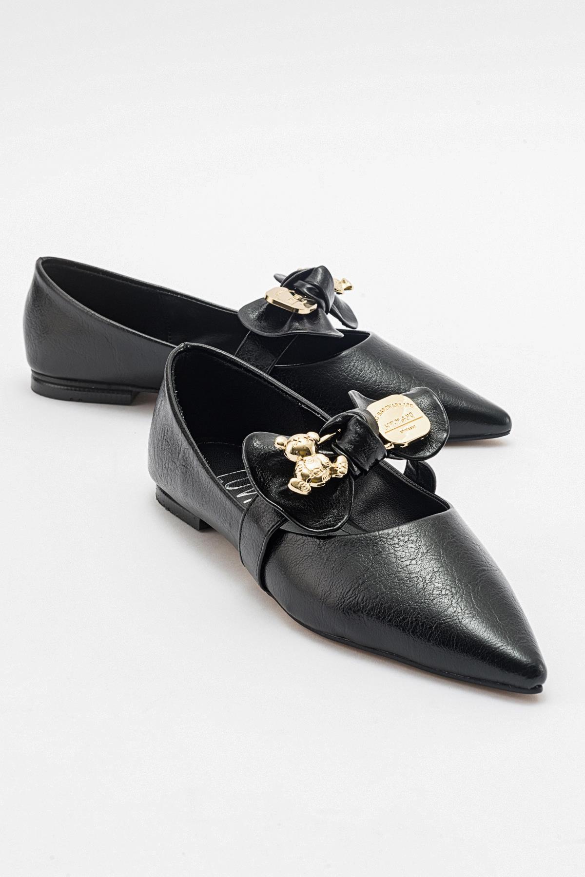 Helsi - Black Ballet Flat (Women)