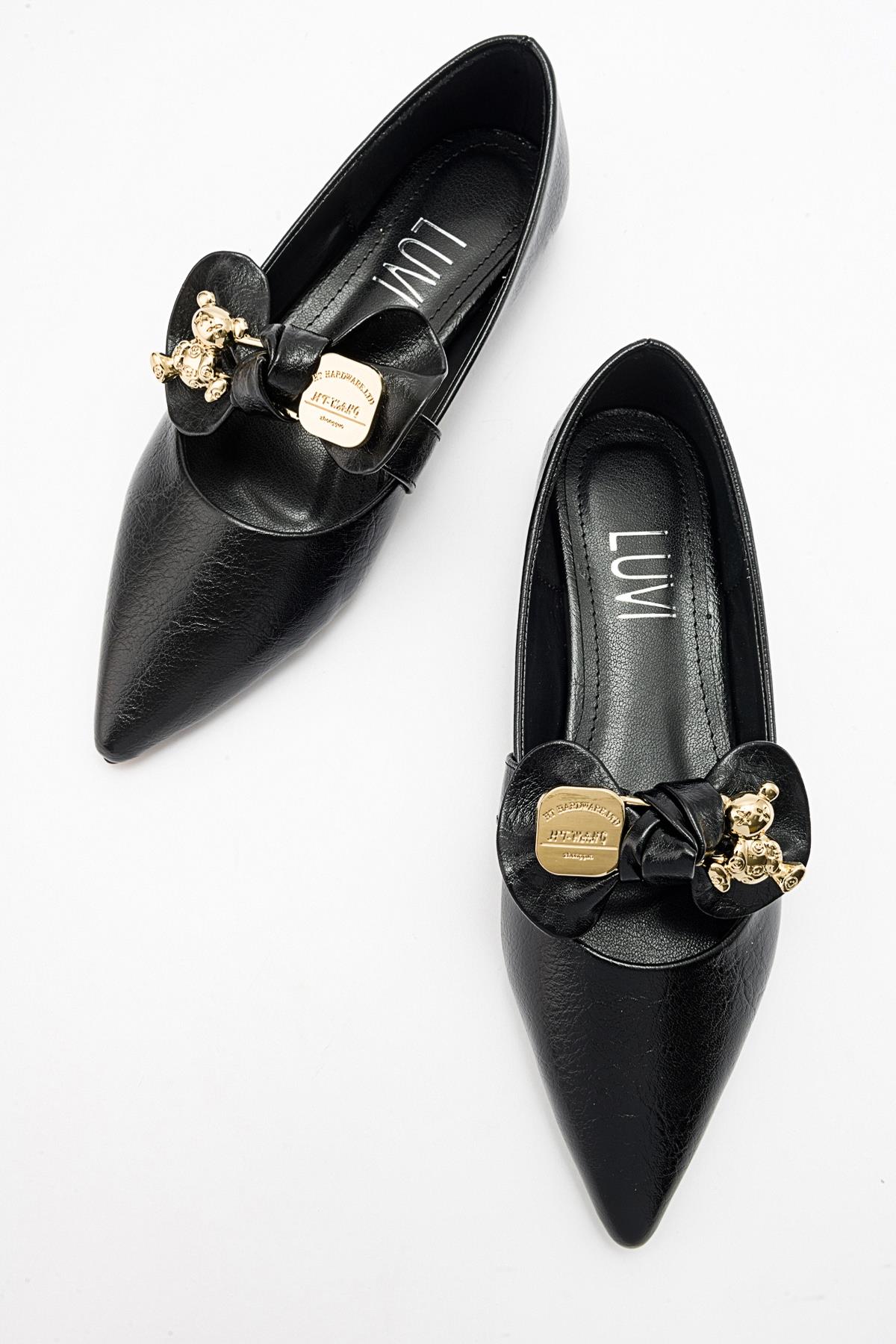 Helsi - Black Ballet Flat (Women)