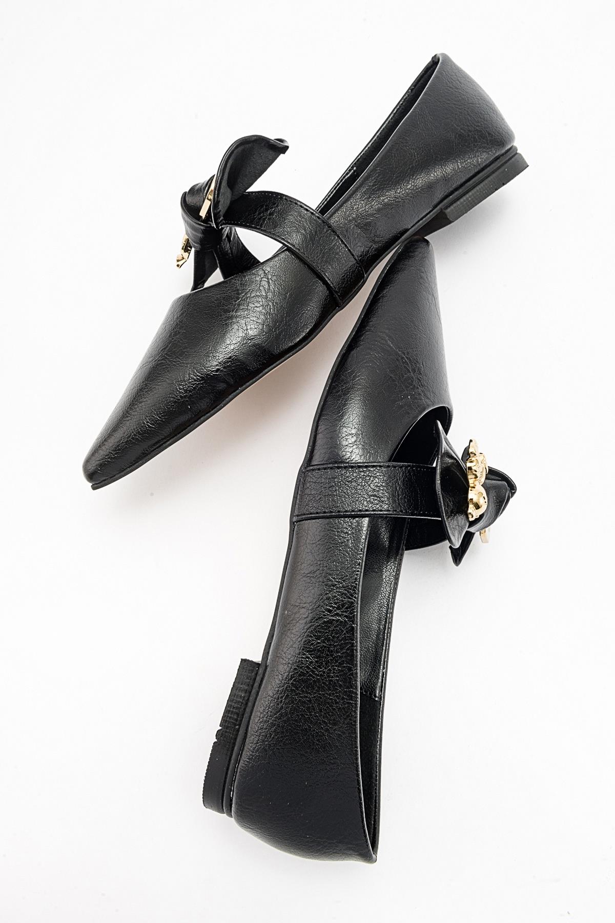 Helsi - Black Ballet Flat (Women)