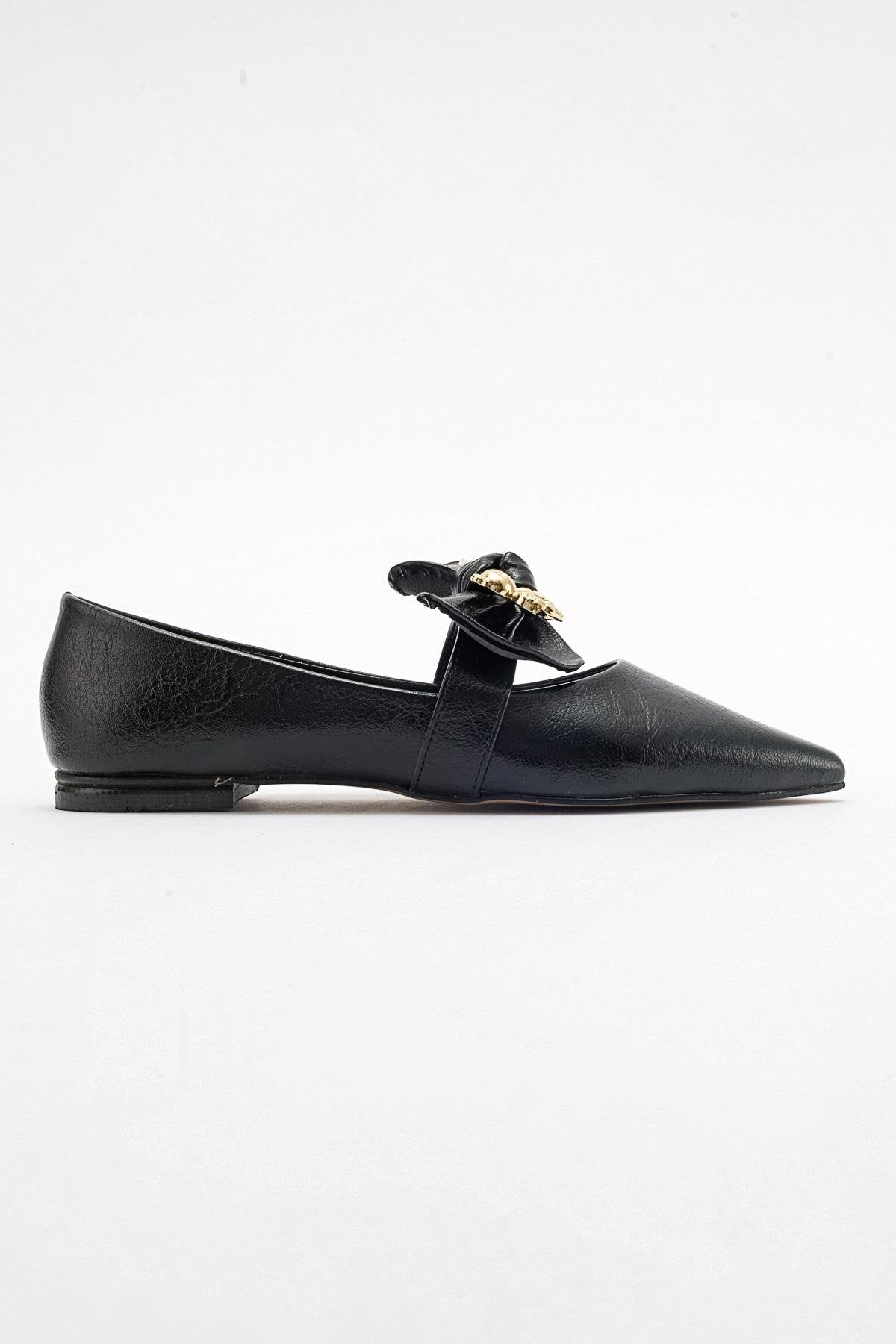 Helsi - Black Ballet Flat (Women)