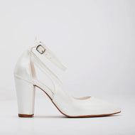 Colette - Ivory Bridal Block Heels