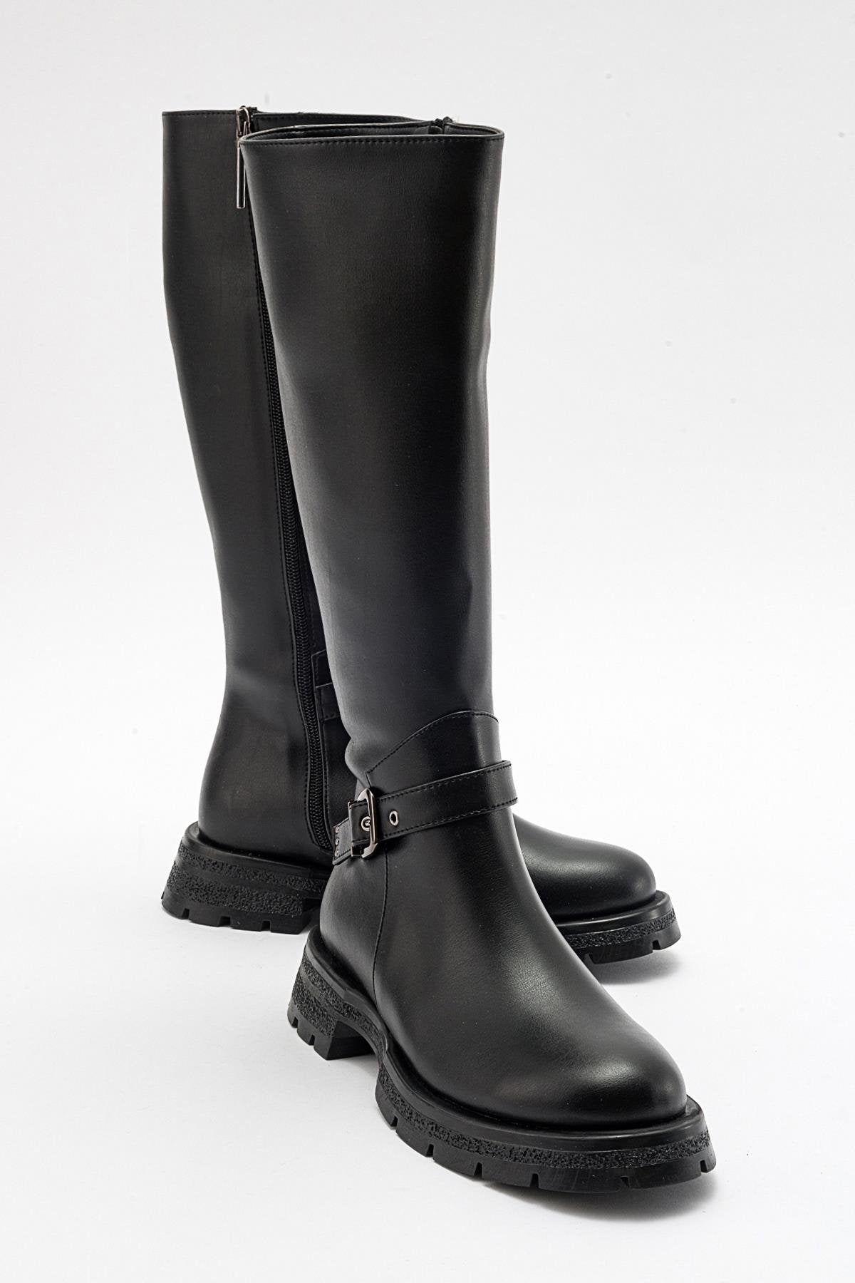 Covela - Black Knee-High Boot (Women)