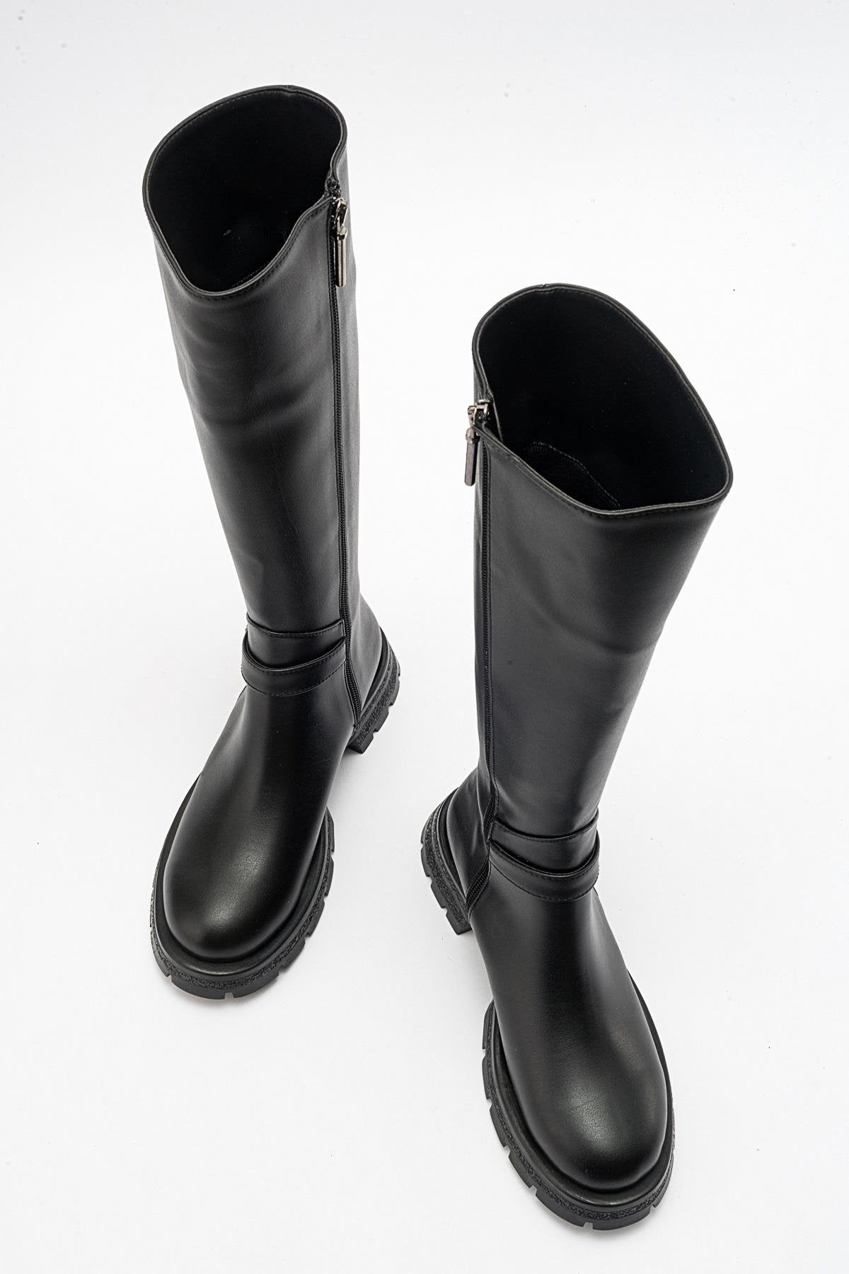 Covela - Black Knee-High Boot (Women)
