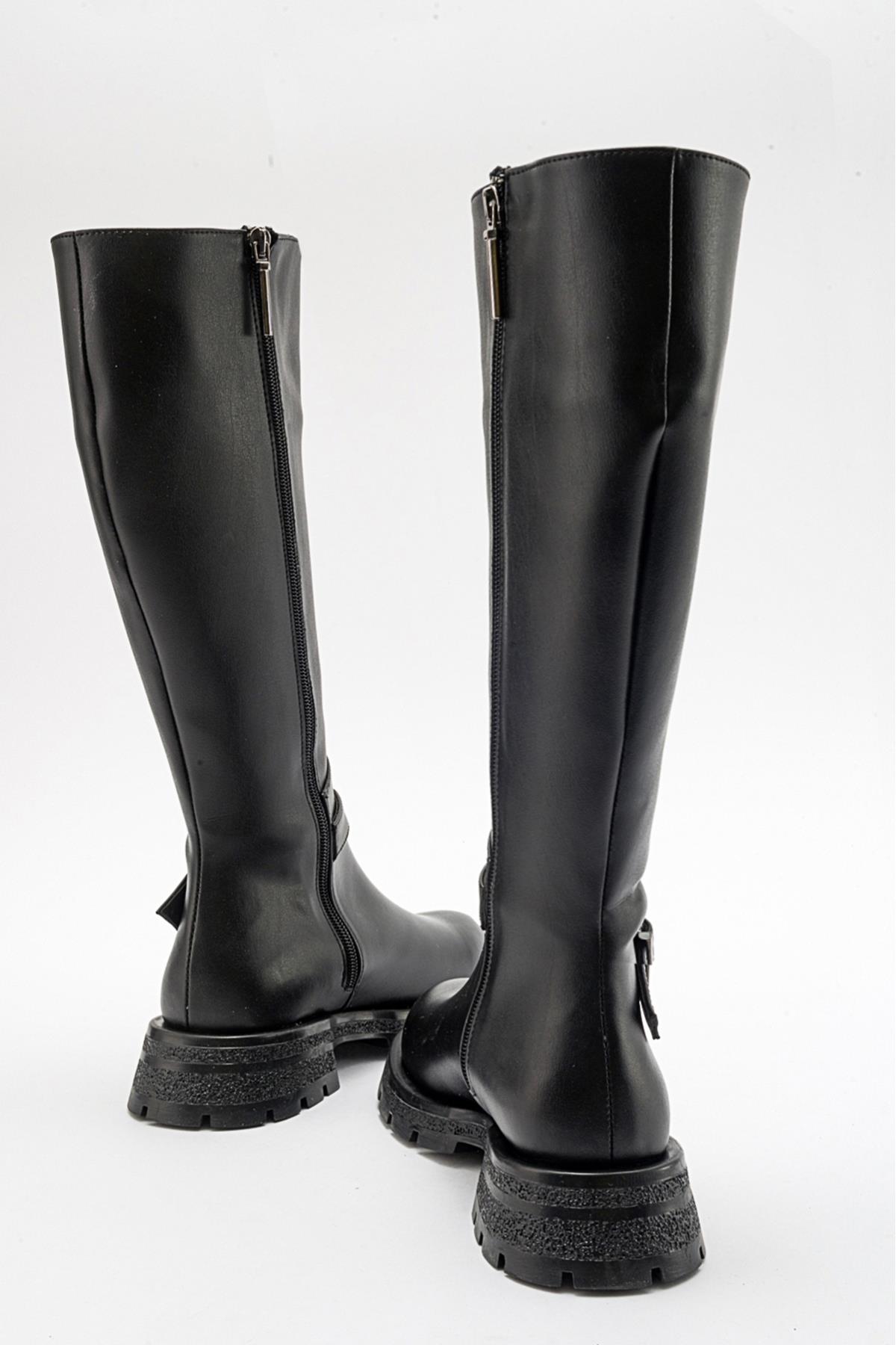 Covela - Black Knee-High Boot (Women)
