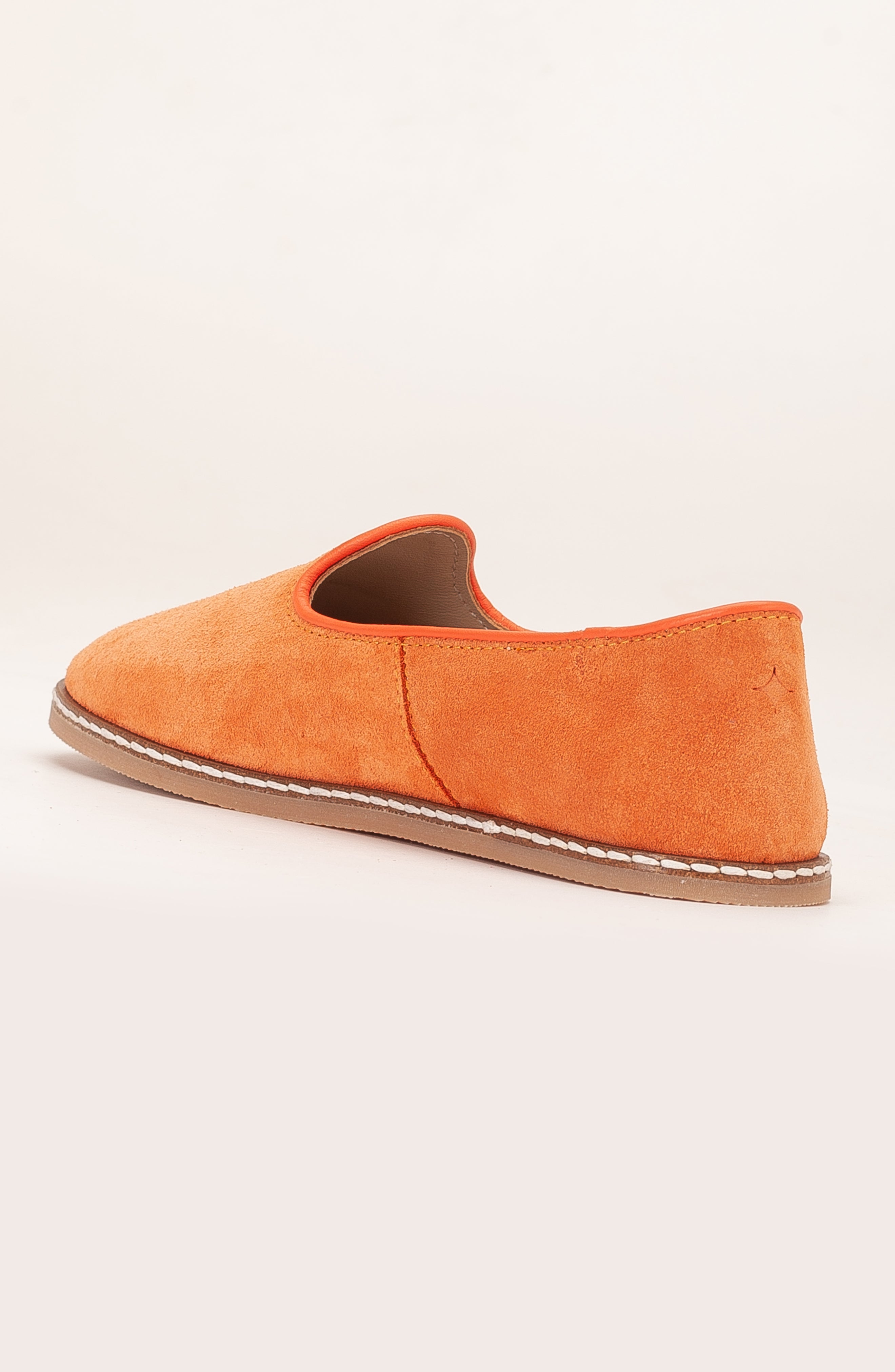 Istanbul - Orange Suede Leather Slip On (Women)